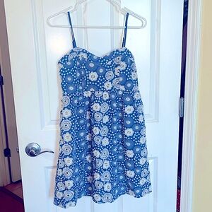 Never been worn. Joy Joy Women’s dress size XS blue and white floral print!